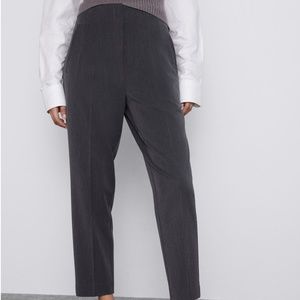 Zara Gray Marl High Waist Trousers